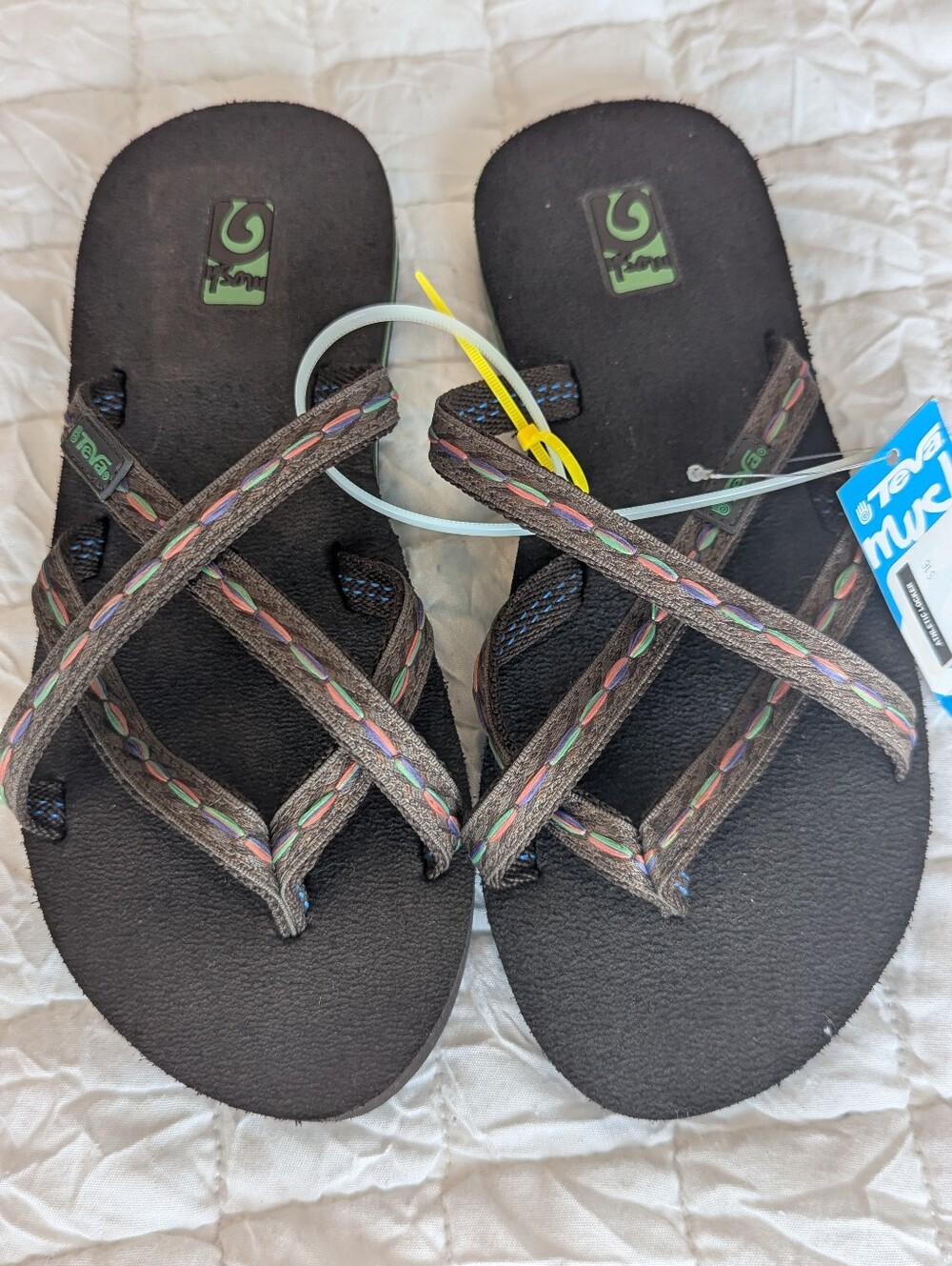 Teva Women's Olawahu Flip Flops-Felicitas Brown Size 5 NWT